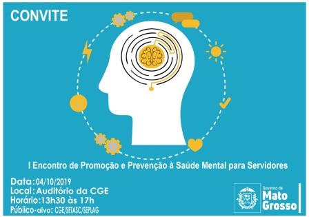 Seplag abre inscrições para o I Encontro de Promoção e Prevenção à Saúde Mental para Servidores