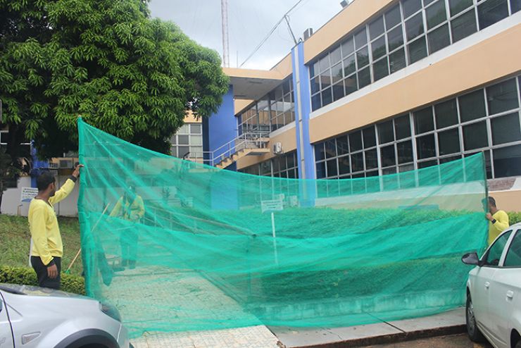 Seges realiza mutirão de limpeza no Centro Político e Administrativo