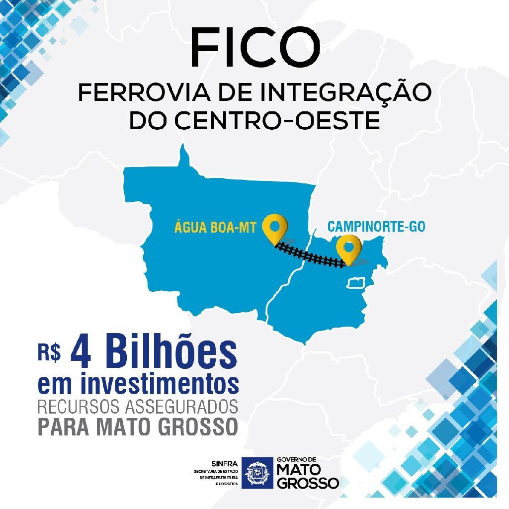 Mato Grosso receberá R$ 4 bi para construção de 383 km de trilhos